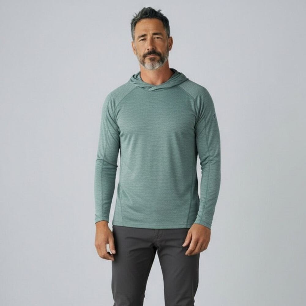 Kuhl Engineered Hoody Men's Sz M Cypress Green Long Sleeves Pullover Athleisure
